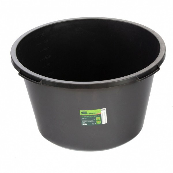 Таз круглый строительный, 85 л Россия Сибртех 814425