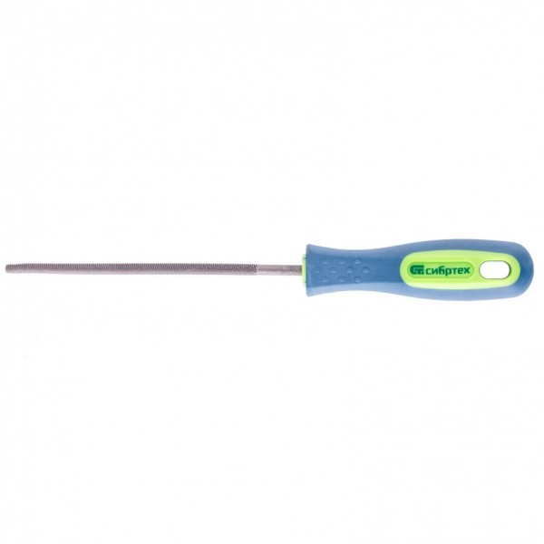 Напильник, 150 мм, круглый, двухкомпонентная рукоятка, №2 Сибртех 16124