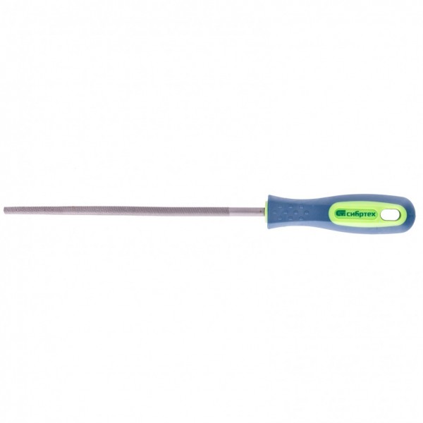 Напильник, 200 мм, круглый, двухкомпонентная рукоятка, №2 Сибртех 16127