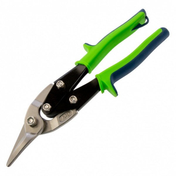 Ножницы по металлу, 250 мм, левый рез, сталь С55, двухкомпонентные рукоятки СИБРТЕХ 78338