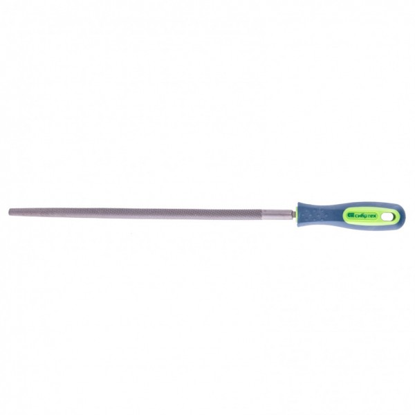 Напильник, 300 мм, круглый, двухкомпонентная рукоятка, №2 Сибртех 16133