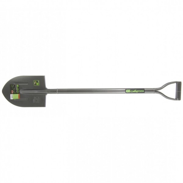 Лопата штыковая, 210 х 290 х 1150 мм, цельнометаллическая, Сибртех 61472