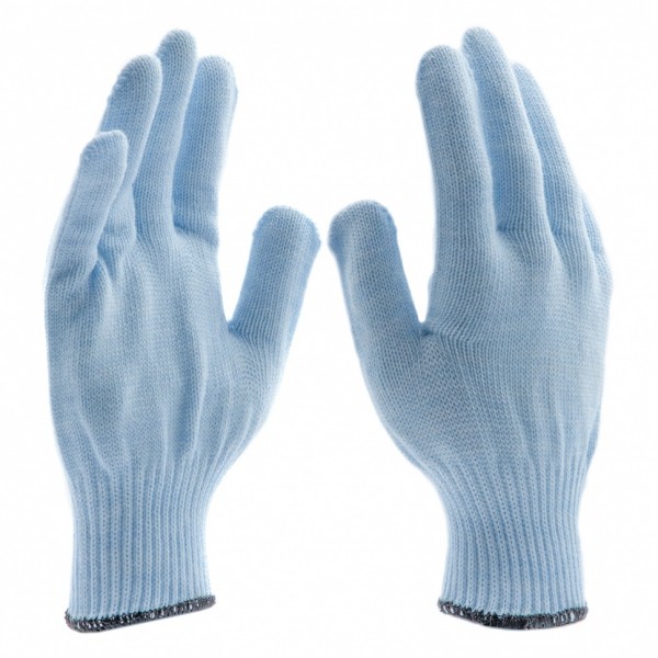 Перчатки трикотажные, акрил, цвет зенит, оверлок Россия Сибртех 68656
