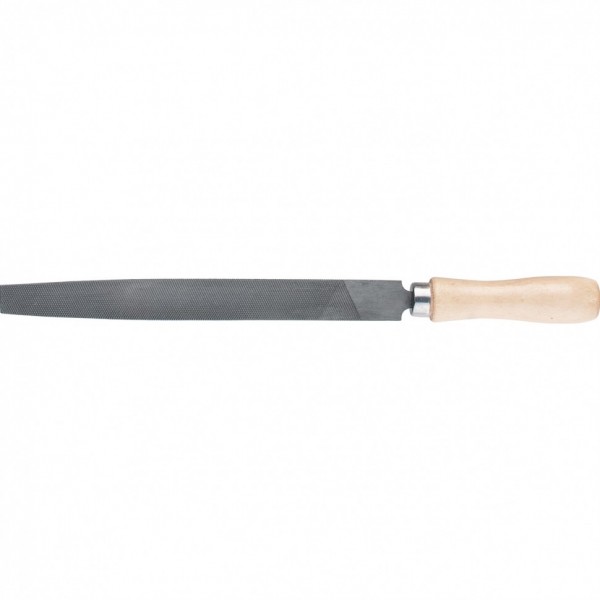 Напильник плоский, 200 мм, деревянная ручка Сибртех 16226