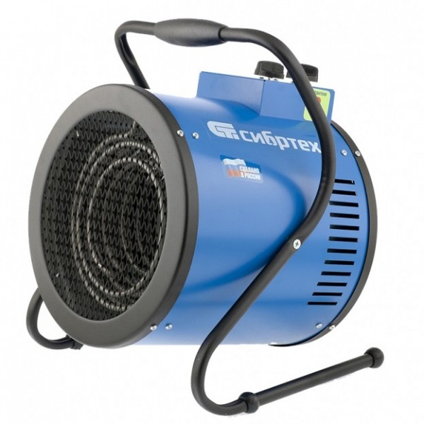 Тепловая пушка BHR 6/9-820 (тепловентилятор), 380 В, 3 режима, вентилятор, 6000-9000Вт, 33 град Сибртех 96427