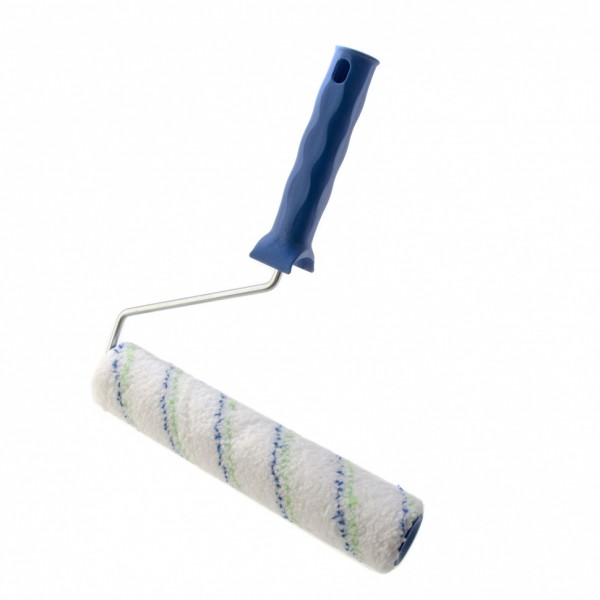 Валик Водные краски, 250 мм, ворс 12 мм, D - 36 мм, D ручки - 6 мм, полиэстер Сибртех 80193