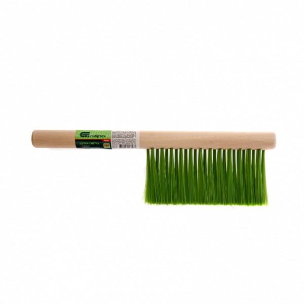 Щетка-сметка трехрядная, 280 мм, деревянная ручка Сибртех 84628