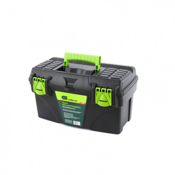 Ящик для инструмента, 430 х 235 х 250 мм, 18, пластик Россия Сибртех 90805