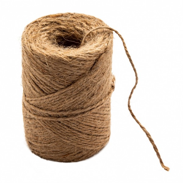 Шнур банковский джутовый 100 м, сменный блок, вес 120 гр +- 10%, Россия Сибртех 94157
