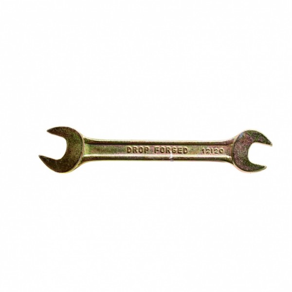 Ключ рожковый, 12 х 13 мм, желтый цинк Сибртех 14305