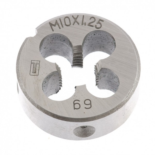 Плашка М10 х 1.25 мм Сибртех 77025