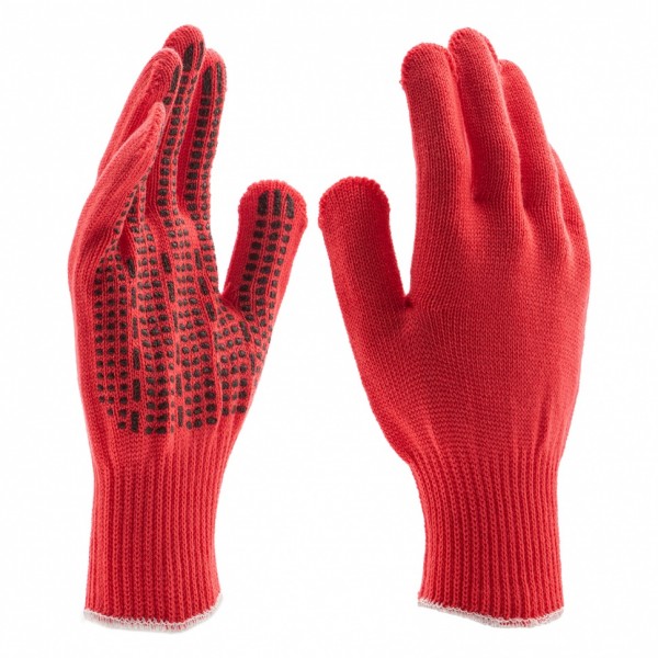 Перчатки трикотажные, акрил, ПВХ гель, Протектор, коралл, оверлок Россия Сибртех 68668
