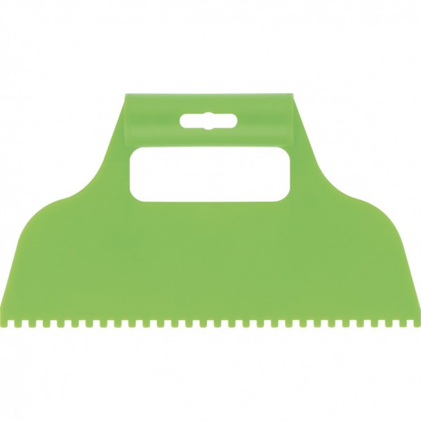 Шпатель для клея, пластмассовый, зубчатый 4 х 4 мм Сибртех 86014
