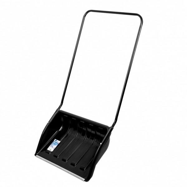 Движок для уборки снега пластиковый, 690х470х1420 мм, стальная рукоятка, Россия Сибртех 61642