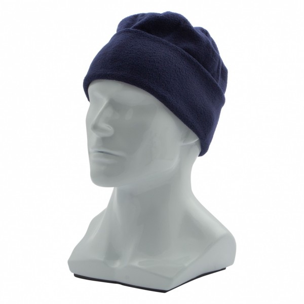 Шапка с отворотом из флиса для взрослых, размер 58-59, синяя Россия Сибртех 68833