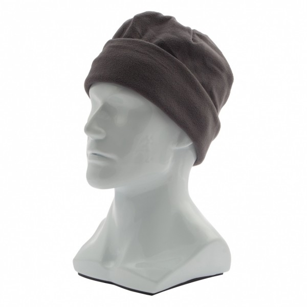 Шапка с отворотом из флиса для взрослых, размер 58-59, серая Россия Сибртех 68834