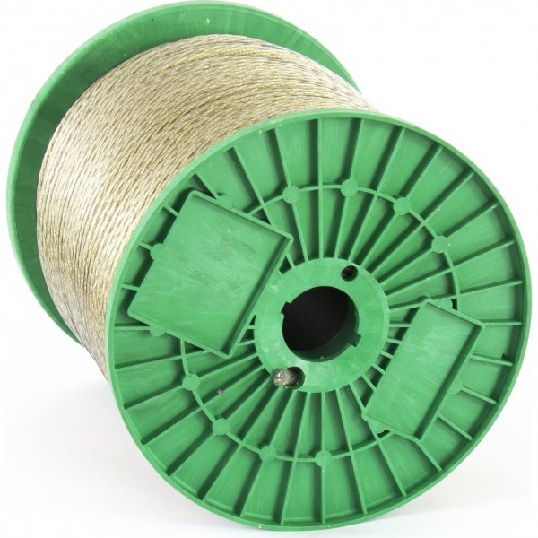 Трос металлополимерный прозрачный ПР-6.0, толщина 6.0 мм, катушка 150 метров Россия Сибртех 47640