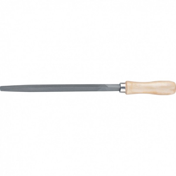 Напильник трехгранный, 250 мм, деревянная ручка Сибртех 16029