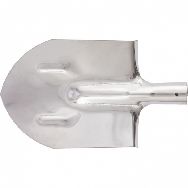 Лопата штыковая, нержавеющая сталь, 200 х 265 мм, ребра жесткости, без черенка, Россия Сибртех 614375