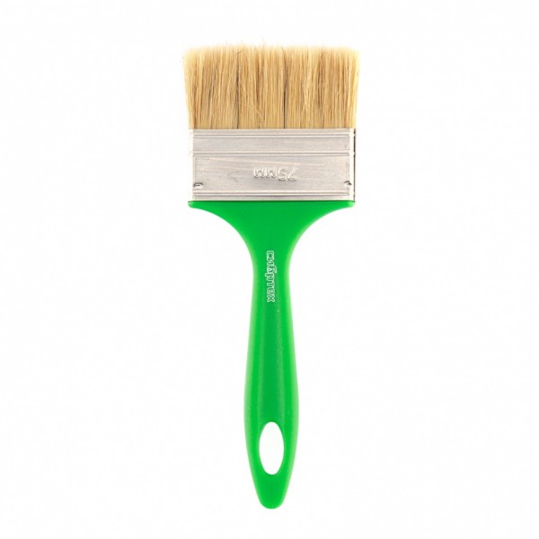 Кисть флейцевая Эксперт, 75 x 8, натуральная щетина, пластиковая ручка Сибртех 83309