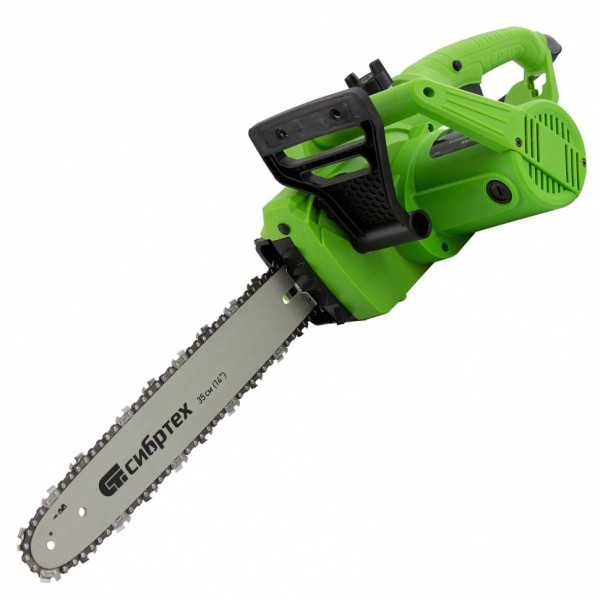 Пила цепная электрическая ПЦЭ-1800П с поперечным двигателем, 1.8 кВт, 14'' (35 см) Сибртех 95612