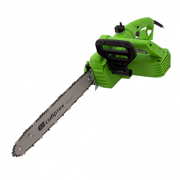 Пила цепная электрическая ПЦЭ-2200П с поперечным двигателем, 2.2 кВт, 16'' (40 см) Сибртех 95614