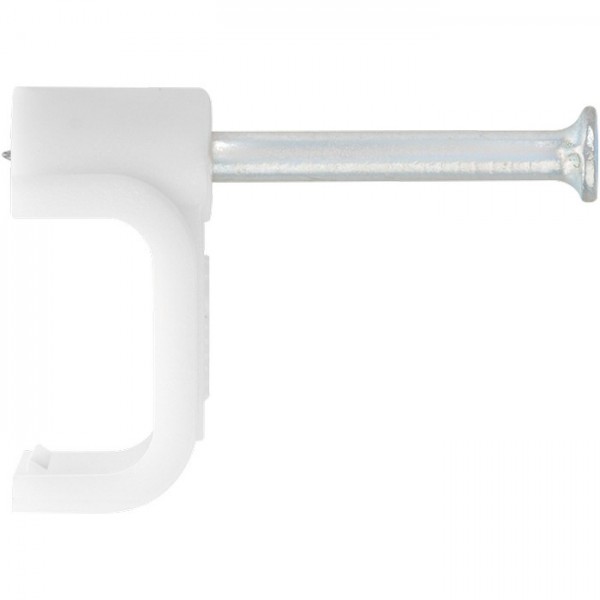 Скобы электроустановочные, 5 мм, прямоугольный профиль, 50 шт Сибртех 47533