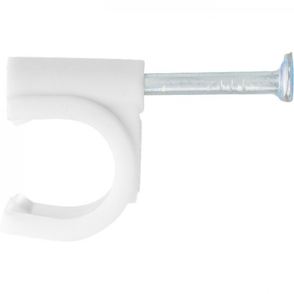 Скобы электроустановочные, 7 мм, круглый профиль, 50 шт Сибртех 47517