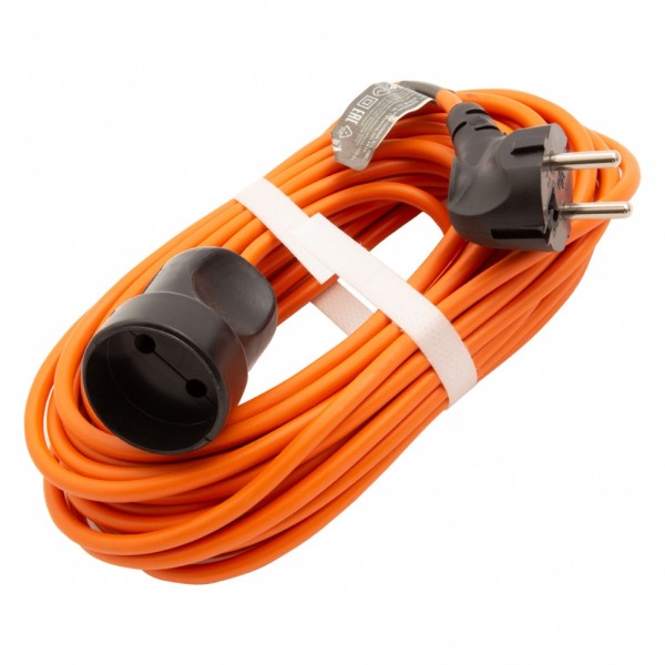 Удлинитель-шнур силовой 10 м, 16А, тип УХ16, ПВС, 1 розетка без заземления Сибртех 95821