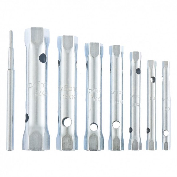 Набор ключей трубчатых торцевых, 8 предметов Сибртех 13713