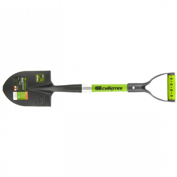 Лопата штыковая, 150 х 210 х 715 мм, фибергласовый черенок, Сибртех 61475