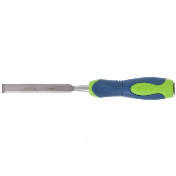 Долото-стамеска, 14 мм, двухкомпонентная рукоятка Сибртех 24479