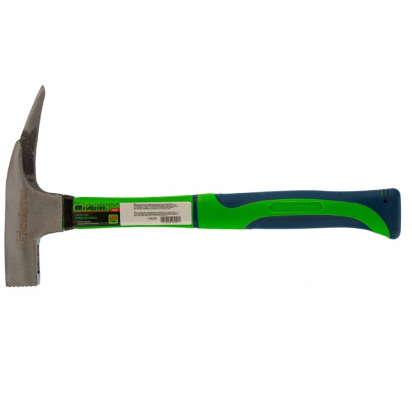 Молоток кровельщика, 600 г, фибергласовая обрезиненная рукоятка Сибртех 10628