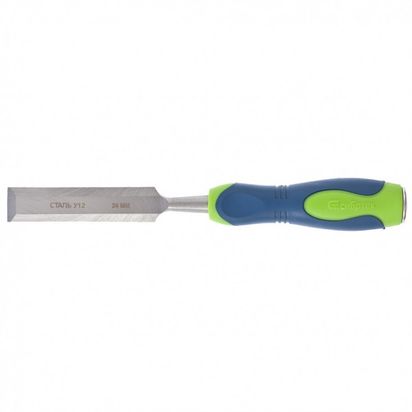 Долото-стамеска, 24 мм, двухкомпонентная рукоятка Сибртех 24489