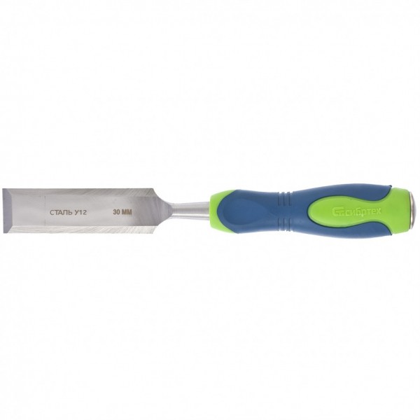 Долото-стамеска, 30 мм, двухкомпонентная рукоятка Сибртех 24495