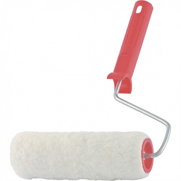 Валик Натуральный мех, в сборе, 100 мм, D 48 мм, D ручки 6 мм, крепление шплинтом Сибртех 80161