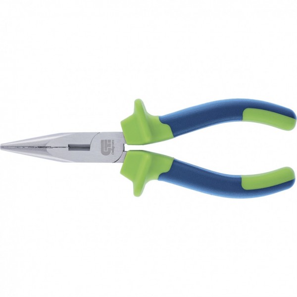 Длинногубцы прямые, 200 мм, двухкомпонентные рукоятки Сибртех 17106