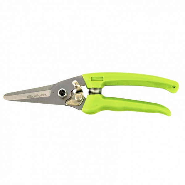 Секатор цветочный, 205 мм, пластиковые рукоятки, Сибртех 60494