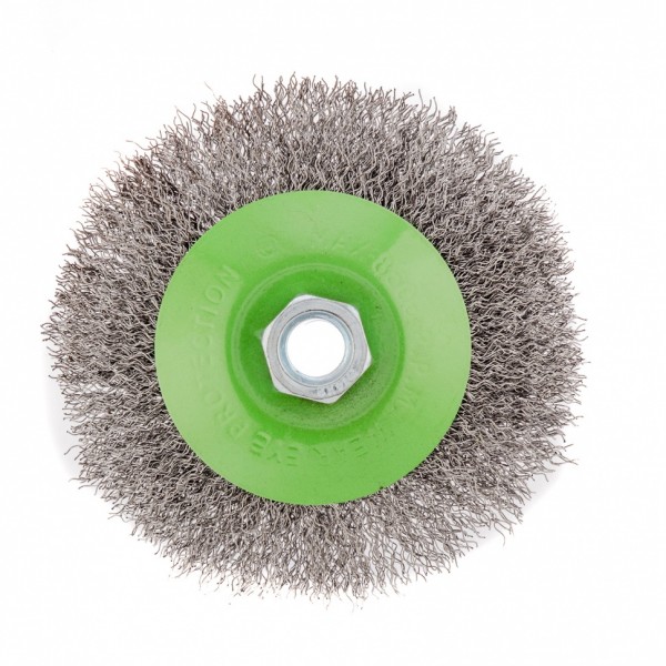 Щетка для УШМ, 115 мм, М14, тарелка, витая проволока 0.3 мм Сибртех 746127