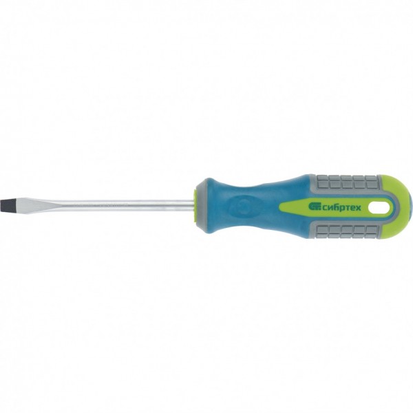 Отвертка, SL4 х 150 мм, CrV, трехкомпонентная рукоятка Сибртех 11825