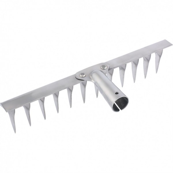 Грабли, нержавеющая сталь, 290 мм, 12 витых зубьев, без черенка, Россия, Сибртех 61753