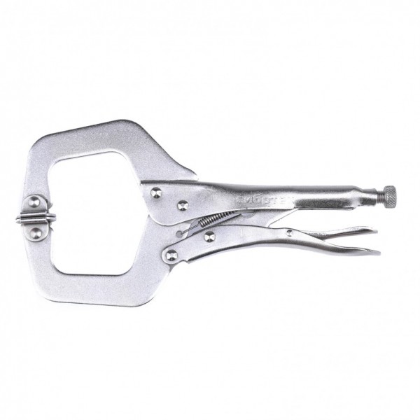 Зажим ручной, увеличенный захват, подвижные губки, 270 мм Сибртех 18426