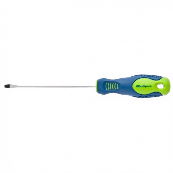 Отвертка, SL3 х 100 мм, CrV, двухкомпонентная рукоятка Сибртех 11857