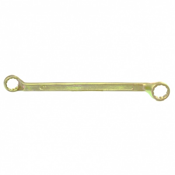 Ключ накидной, 19 х 22 мм, желтый цинк Сибртех 14628