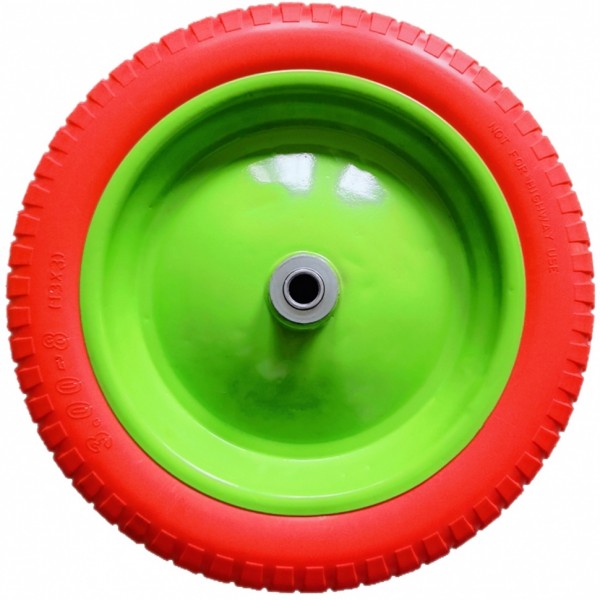 Колесо полиуретановое 3.00-8, длина оси 80 мм, подшипник 20 мм Сибртех 689795