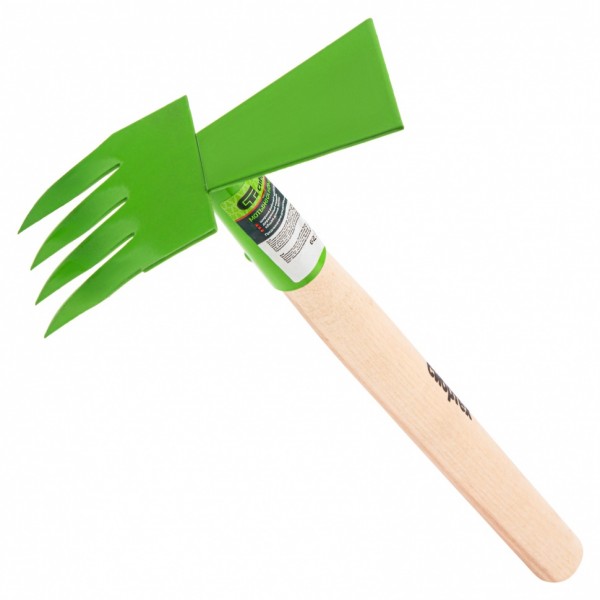 Мотыжка комбинированная, 80 х 380 мм, стальная, деревянная рукоятка, Агроном, Россия, Сибртех 62342