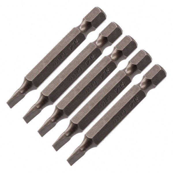 Бита SL4 x 50, сталь CrMo, 5 шт. Сибртех 11256