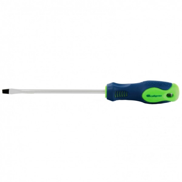 Отвертка, SL6 х 150 мм, CrV, двухкомпонентная рукоятка Сибртех 11873