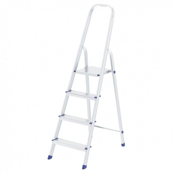 Стремянка, 4 ступени, алюминиевая, Россия, Сибртех 97714