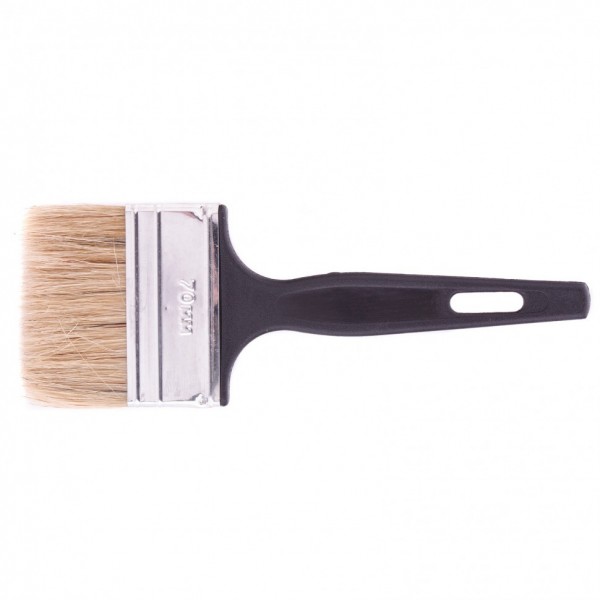 Кисть флейцевая Стандарт, 70 х 6 мм, натуральная щетина, пластиковая ручка Сибртех 82506